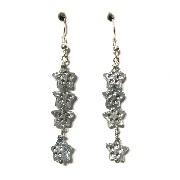 Jewelry - light blue star earrings